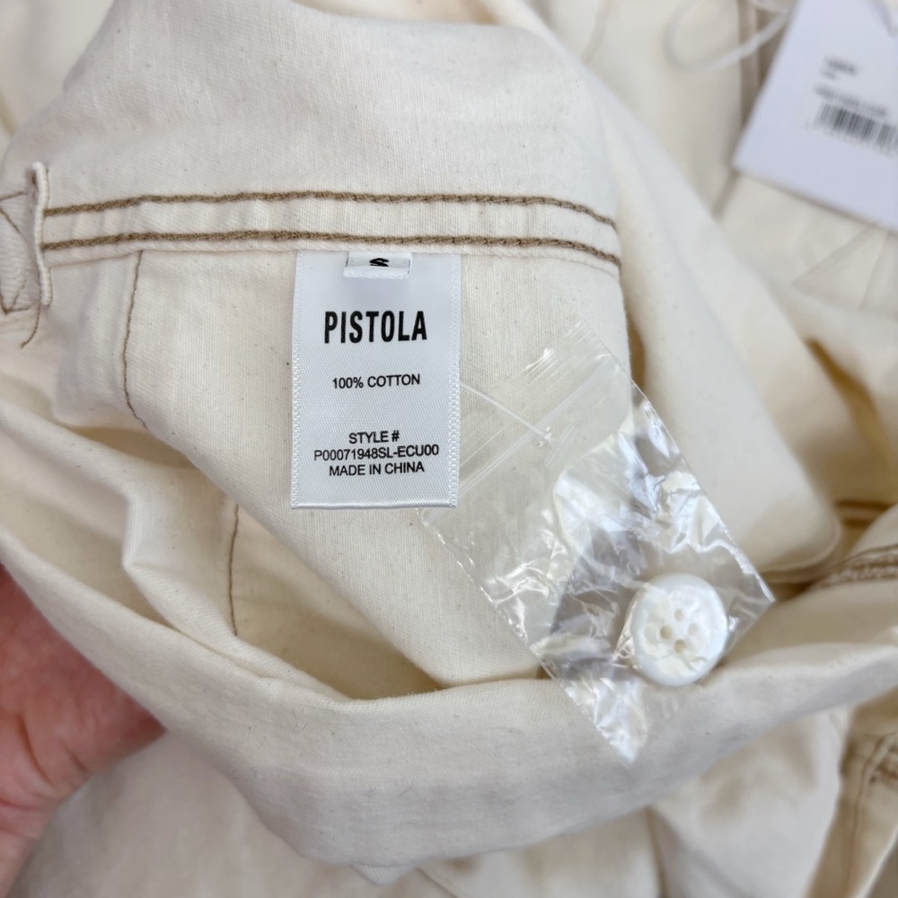 Pistola Parker Short Romper in Ecru Size S - Picture 8 of 11